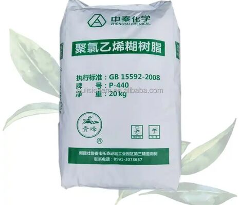 Zhongtai P440 PVC পেস্ট রেজিন ইমালসন গ্রেড, K-ভ্যালু ৭৪, লো ব্রুকফিল্ড সান্দ্রতা ≤৮০০০ cps এবং পলিমারাইজেশন ডিগ্রি ১,৪৫০±১০০