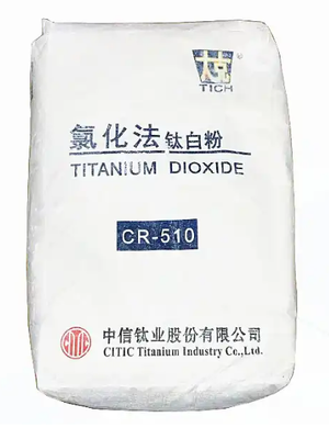 CITIC CR-510 রুটাইল টাইটানিয়াম ডাই অক্সাইড ১০০% রুটাইল সামগ্রী সহ, অতি-নিম্ন সিভ অবশিষ্টাংশ এবং লেপ এবং প্লাস্টিকের জন্য চমৎকার সাদা